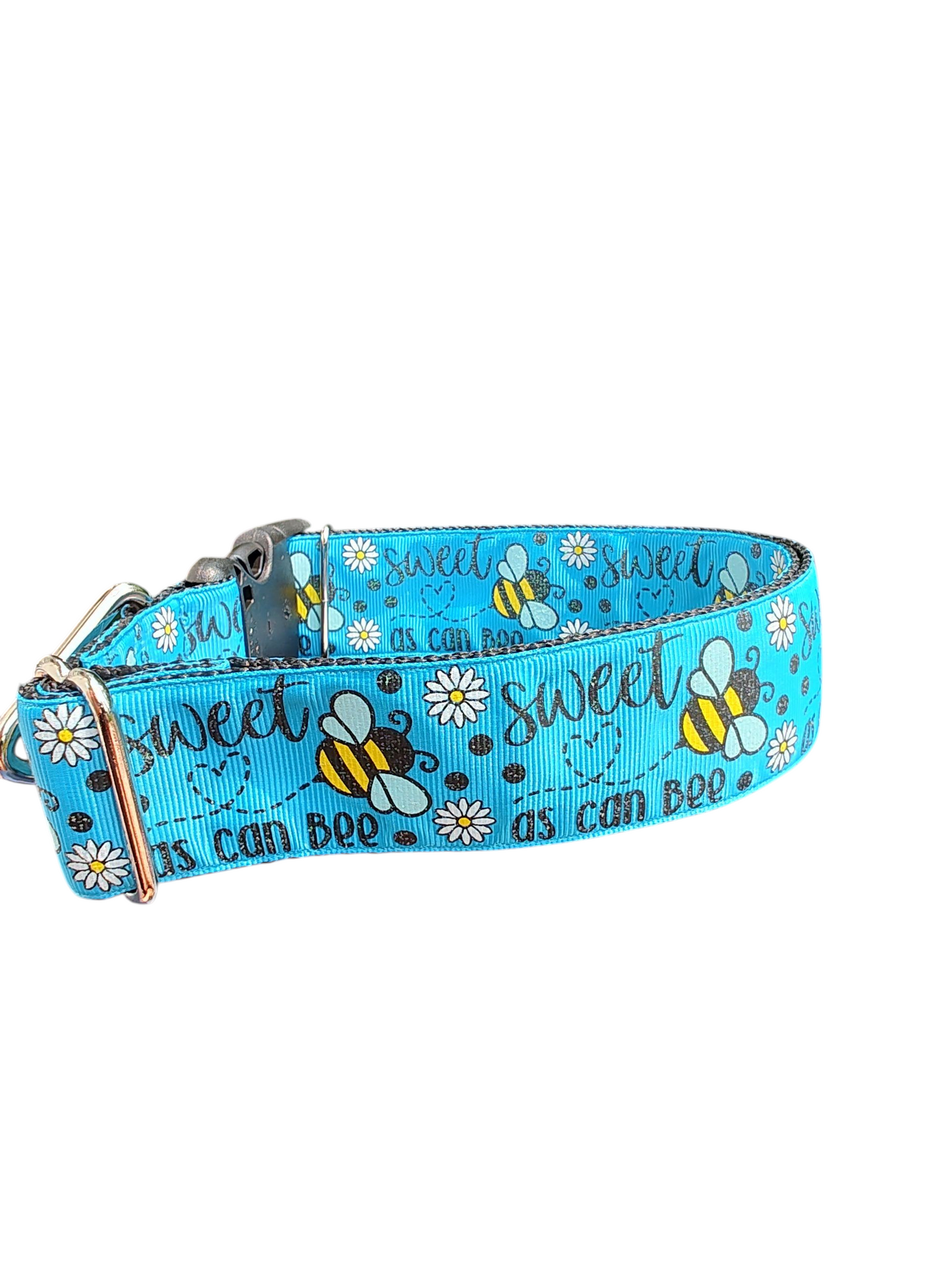 1.5" Wide Sweet As Can Bee Nylon Dog Collar