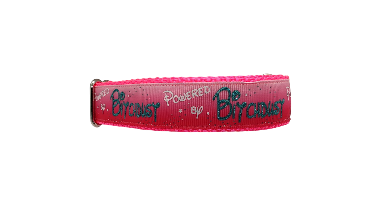 Powered By Bitchdust Nylon Dog Collar