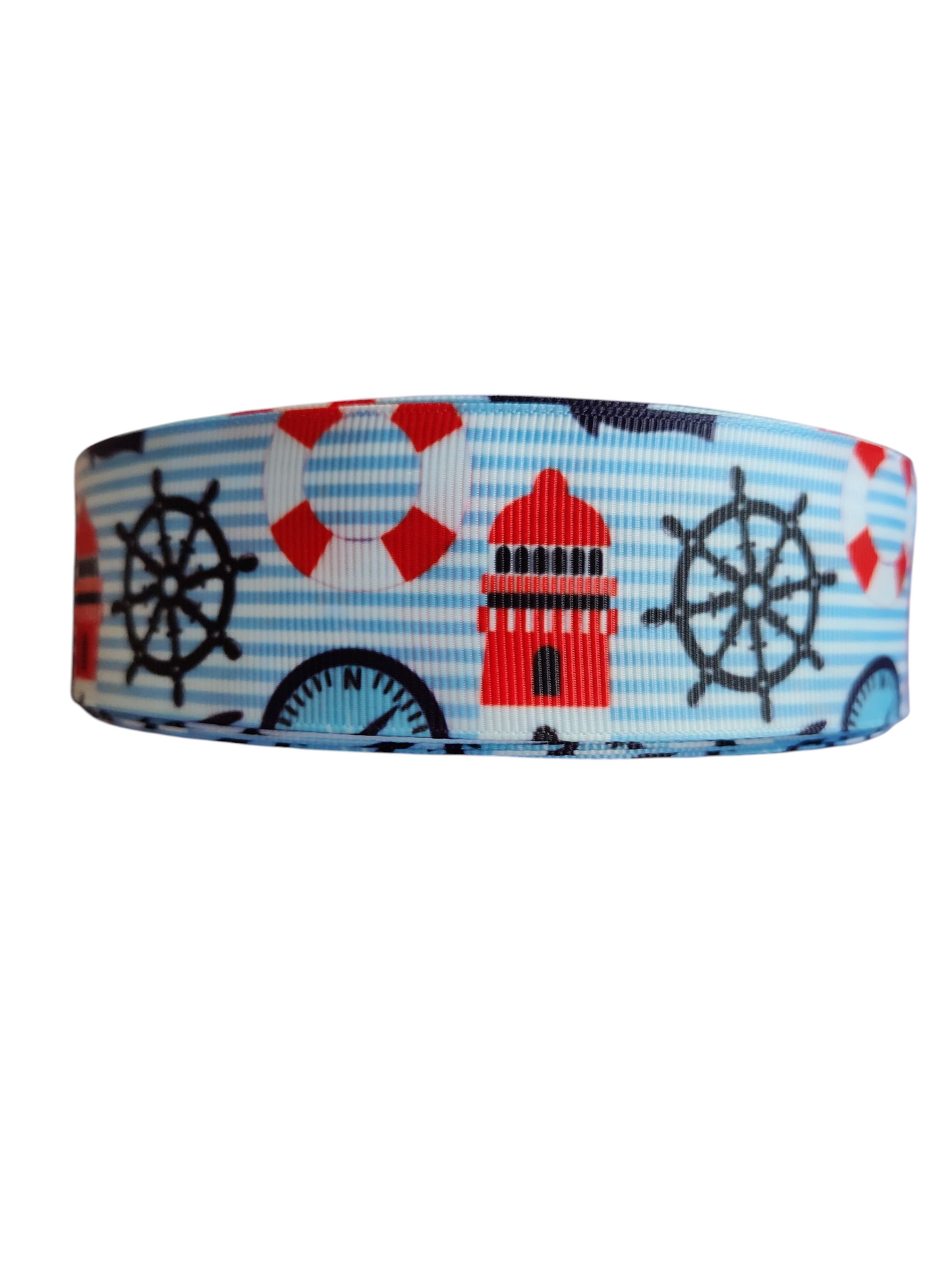 1.5" Wide Lighthouse Nylon Dog Collar