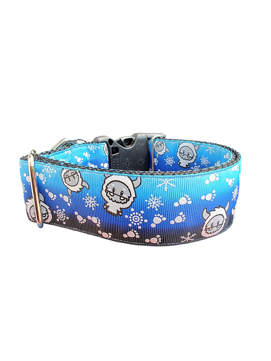 1.5" Wide Yeti Cryptid Nylon Dog Collar