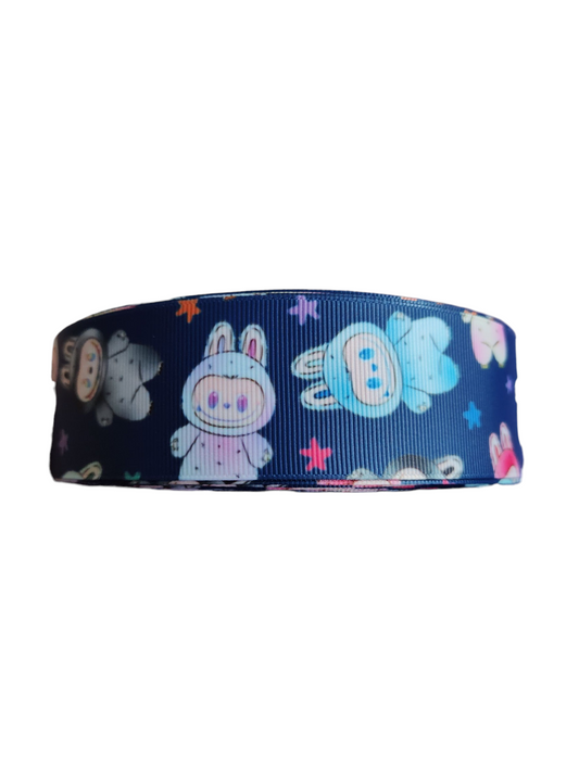 1.5" Wide Monsters Labubu Inspired Nylon Dog Collar