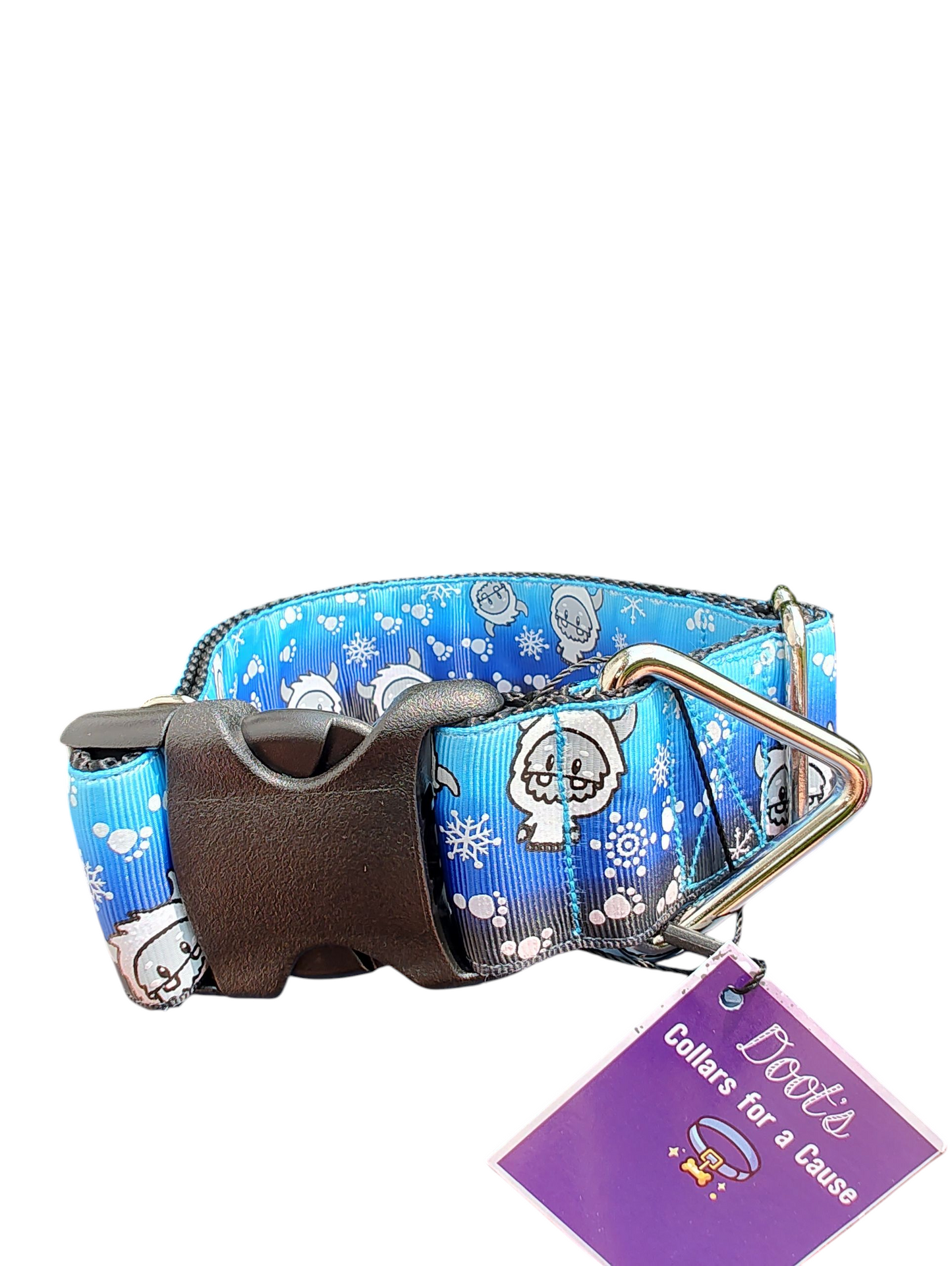 1.5" Wide Yeti Cryptid Nylon Dog Collar