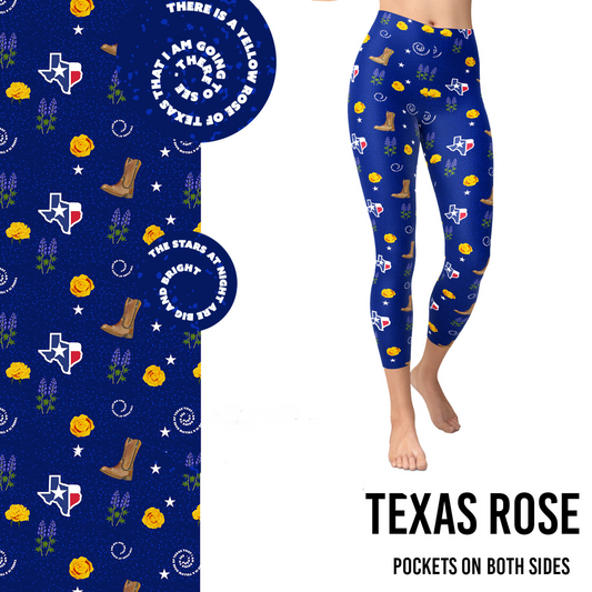 Texas Rose Leggings with Pockets