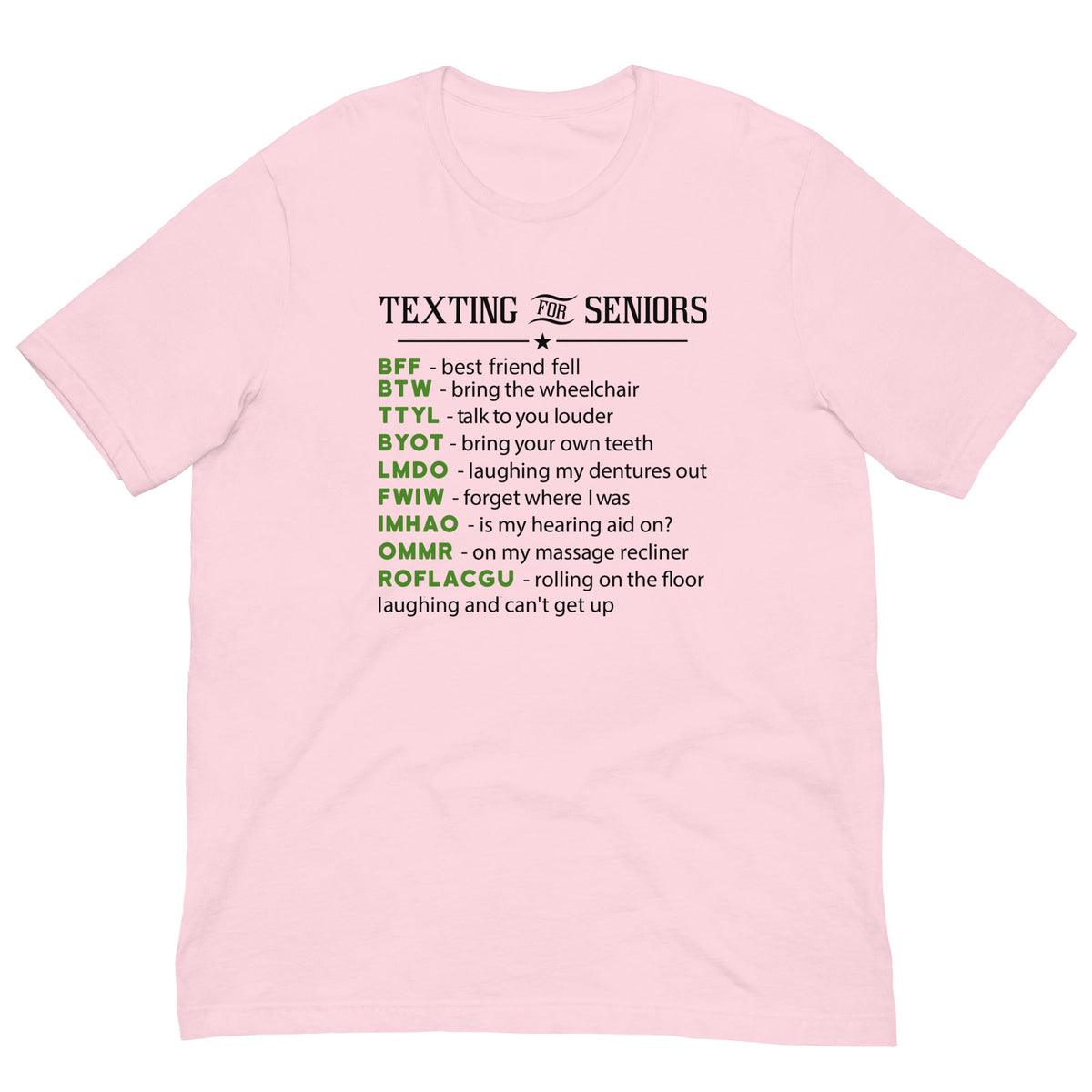 Texting For Seniors Tee