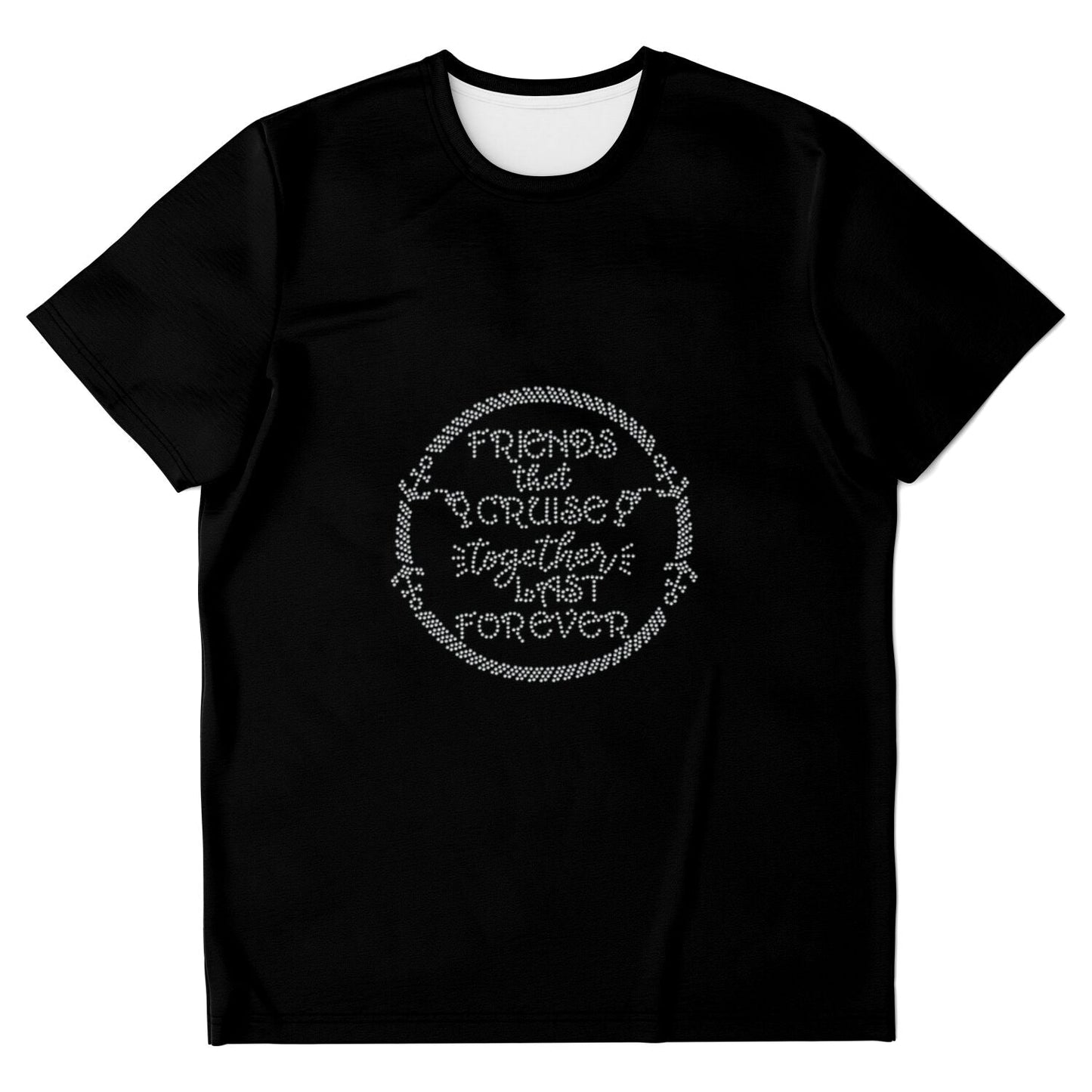Rhinestone Cruising Tee Shirt Crew Neck, V Neck, Tank Top