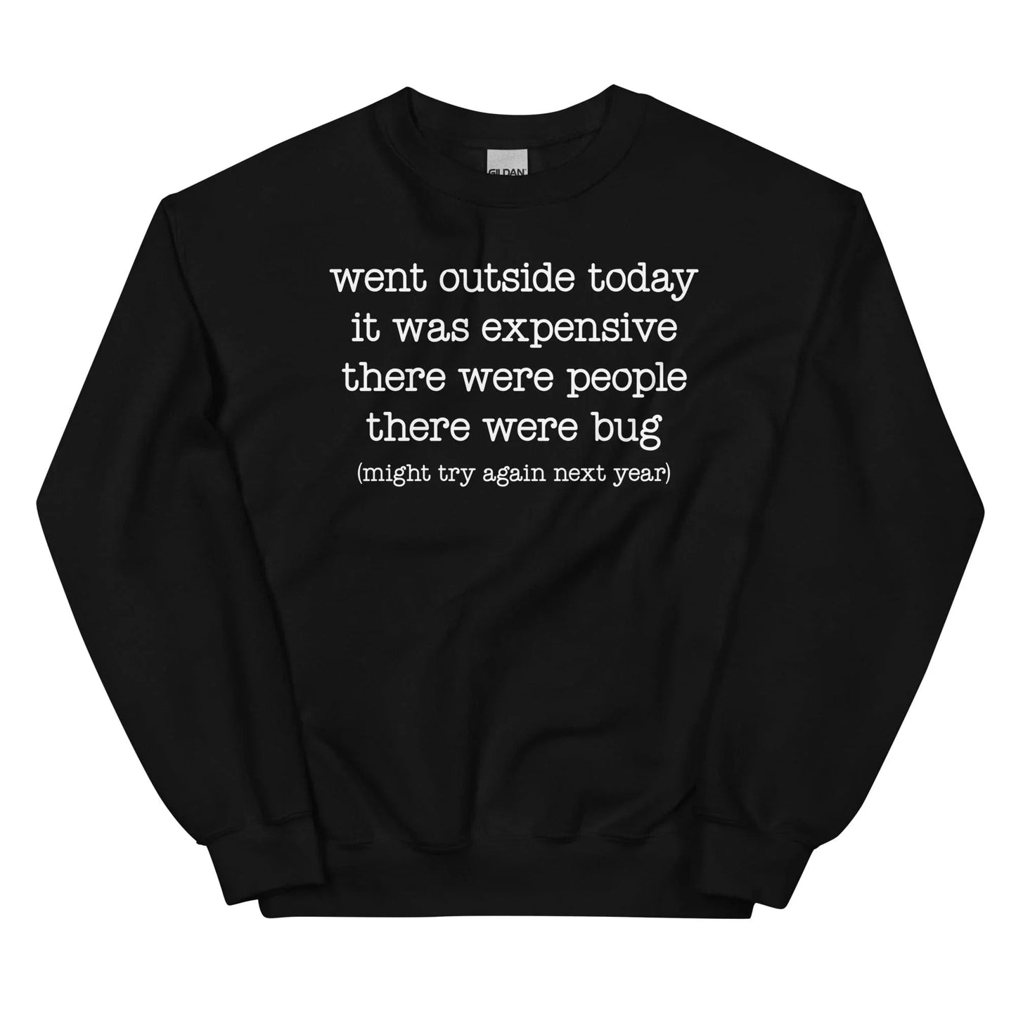 Went Outside Today It Was Expensive Sweatshirt