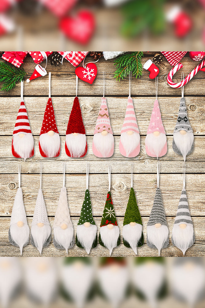 Knit Christmas Gnome Ornaments