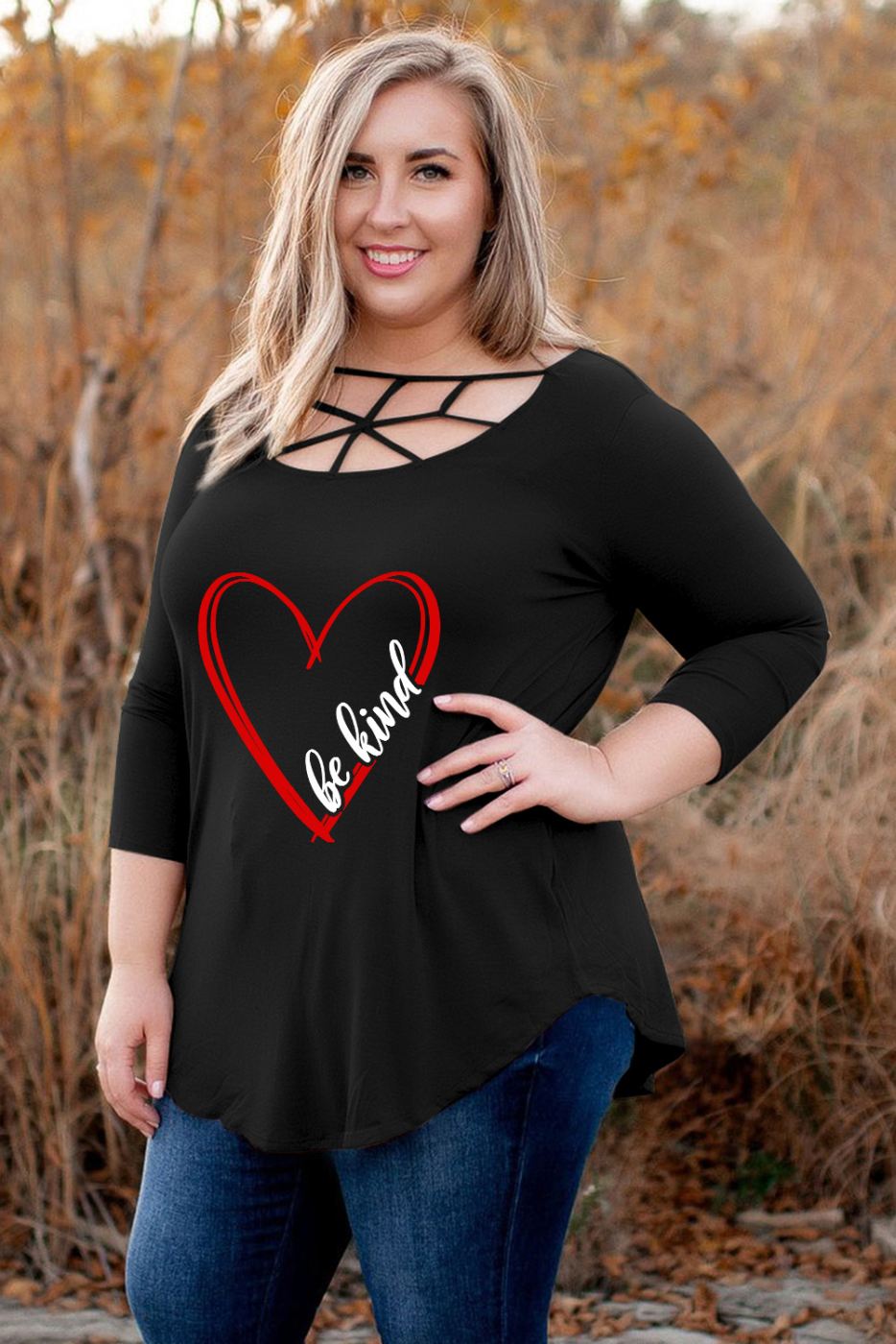 Webbed Be Kind Graphic Blouse