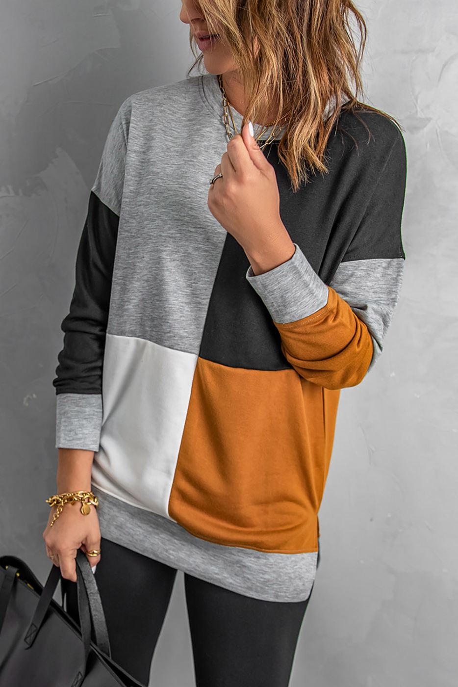 Color block Sweatshirt: FINAL CLEARANCE