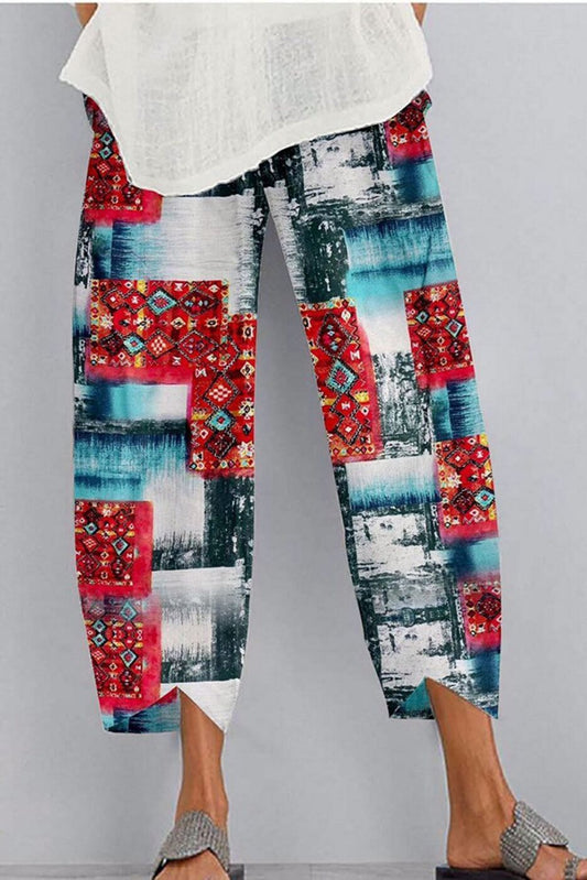 Patchwork Capri with Tulip Ankles