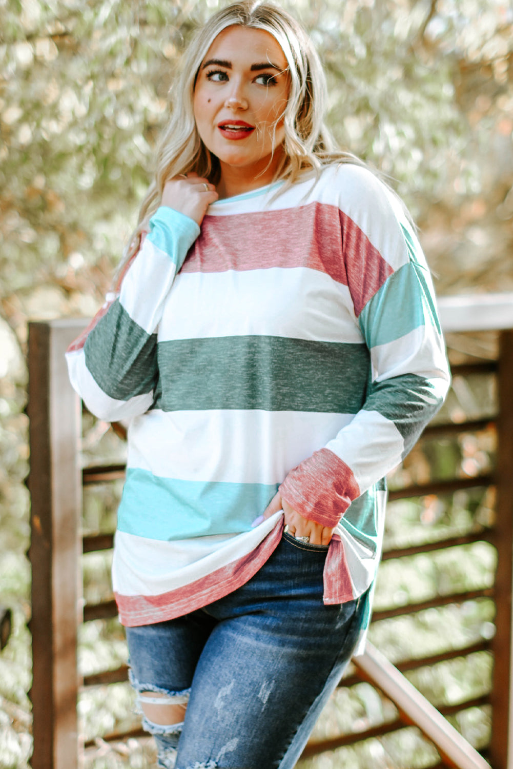 Colorblock Pullover Shirt