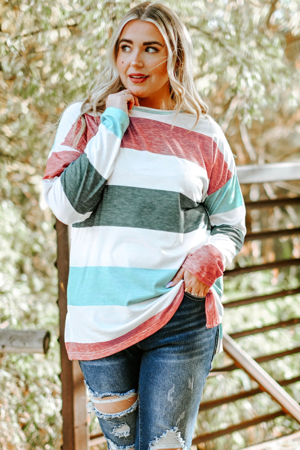 Colorblock Pullover Shirt