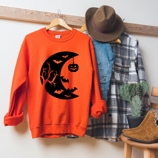 Pumpkins and Bat Sweatshirt