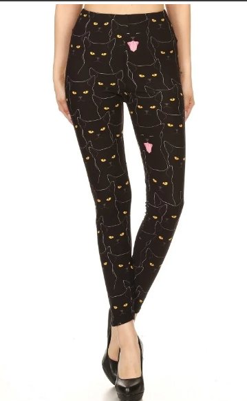 Cat Face- Yoga Leggings