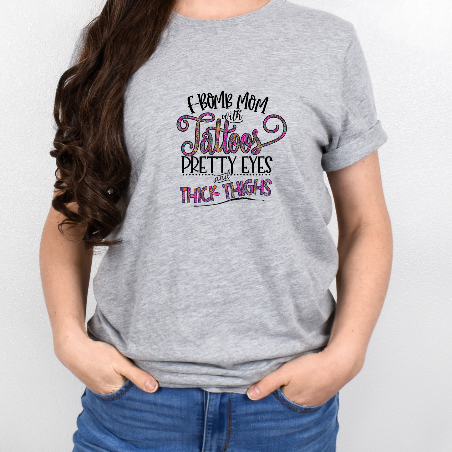 F bombs tattoos thick thighs Graphic Tees