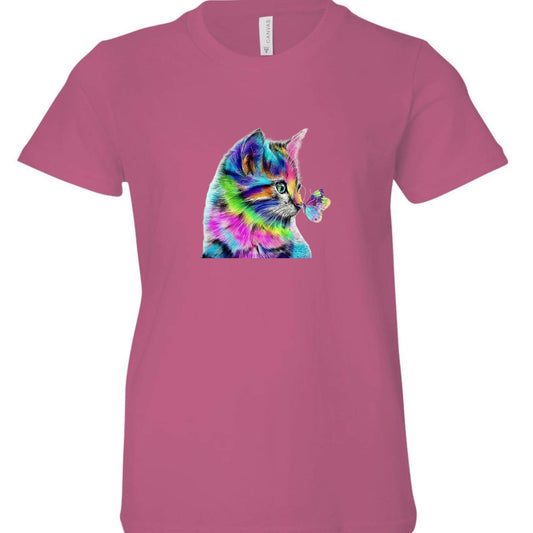 Colorful Cat youth Graphic T
