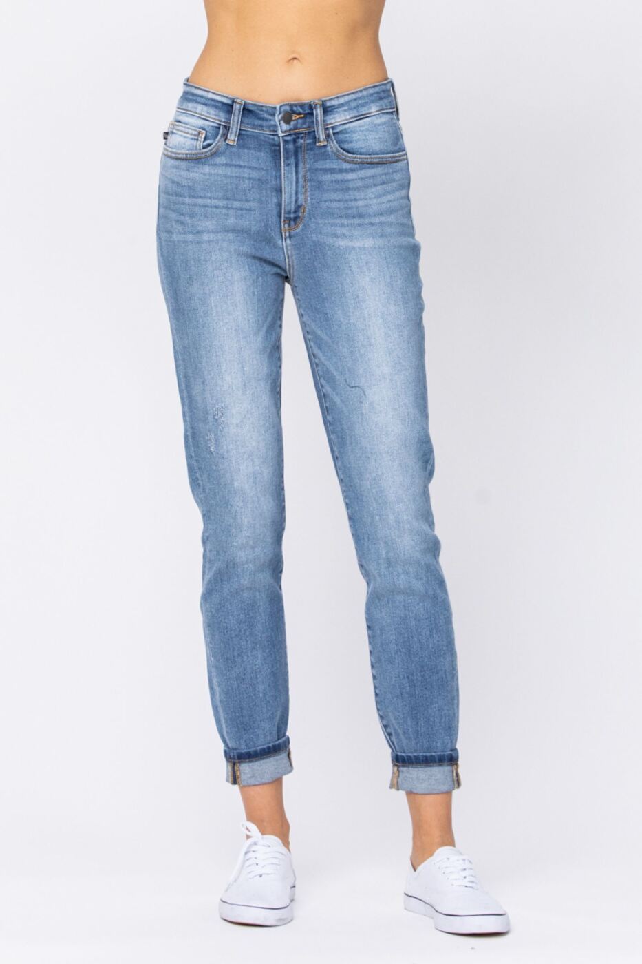 Judy Blue Double Cuff Slim Fit: FINAL CLEARANCE