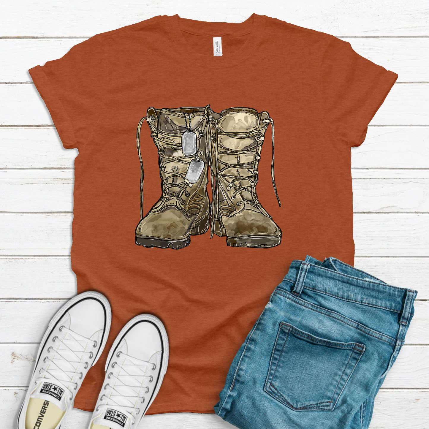 Combat boots Graphic Tee